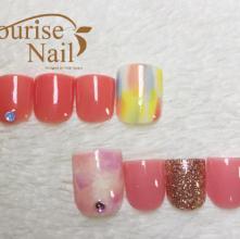 セルフで簡単 夏ひまわり の書き方 ネイルポリッシュを使ったフラワーデザインの作り方 Latte